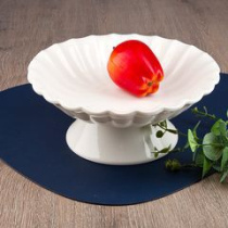 Ваза для фруктов на ножке 24*24*10см "Маршмеллоу"  (фрф) (1/10)