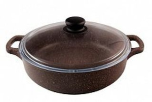 Жаровня 260мм ст/кр литая с АП ТМ Традиция Доломит алюм.(1/3)