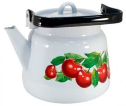 Чайник 3,5л (эмаль) с/рис,металл. (4)