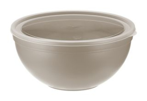 Миска 4,0л с крышкой Капучино пласт.(1/10)