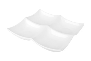 "Meze" Менажница 4-х секционная 18см ,фарф. (6/18)