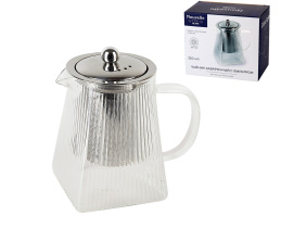 Чайник 350мл "Pyramid" заварочный с фильтром (боросиликатное стекло) индивидульная уп. (1/48)