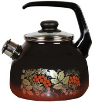 Чайник 2,0л сфер. со св. РЯБИНА эмаль(4)