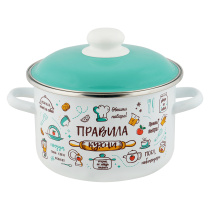 Кастрюля 4,0л Appetite Правила кухни эмаль (1/4)