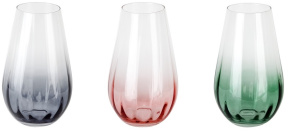 Ваза "Crystal" h=30см, v=2850мл в ассортименте (стекло) (индивидуальная упаковка)(1/12)