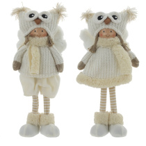 Игрушка набивная "Девочка", L19 W13 H39,5 см, 2в.(текст.мат.,полим.мат.)