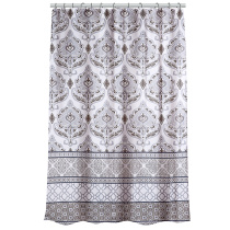 Шторка д/ванной, с утяжелителем, полиэстер, 80 г/м2, 180х180см, Орнамент, VETTA (1/6/36)