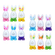 Декор Пасхальный в виде яиц, набор 3 шт, 10 см, пластик, фетр, 4 вида (12/360)