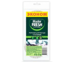 Мочалка д/мытья посуды металлическая 2шт PARLO/ Master FRESH (1/50)