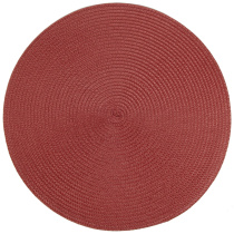 Салфетка сервировочная (плейсмат) "Сasual line" d=38см (бордовая) (min4)(упаковочный пакет)(4/180)