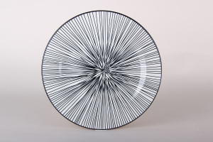 "Line" Тарелка 23см обеденная (фарф.)  (12/96)