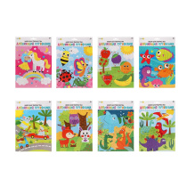 Аппликация пуговками картон, пластик,19х27х0,1см, 8 диз (24/600)