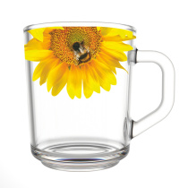 Кружка 200мл "Живая природа Подсолнух" стекло (12)
