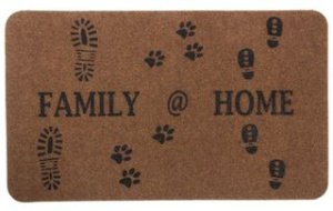 Коврик 45*75см "Familia"  "Следы" SUNSTEP (полиэстер,ТПР)(15/15)