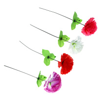 Цветок искусственный гвоздика, 35 см, пластик, 4 цв LADECOR (1/40)