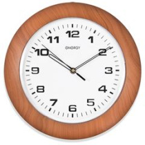 Часы настенные 30*3,8см ENERGY кварцевые круглые( корпус из пластика, напряжение 1,5В(1/10)