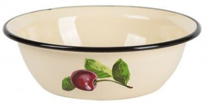 Миска 1,0л с/дек (слоновая) эмаль(20)