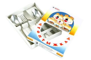 Набор детский 4пр "Топтыжка",сталь(1/10)