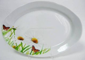 Блюдо овальное 330мм РОМАШКА (5)