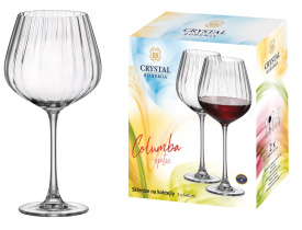 Набор бокалов 2пр 640 мл "COLUMBA OPTIC"для красного вина  (стекло) (1/12)