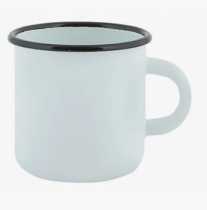 Кружка 0,25л (белая) эмаль (1/45)