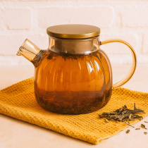 Чайник заварочный 1000мл, стекло, нерж.сталь SATOSHI Кантри (1/48) 