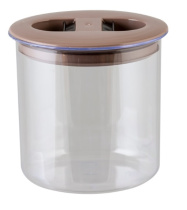 Банка круглая 0,6л для сып прод.пласт. (48)