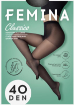 Колготки 40 ден 2 nero с шортиками FEMINA NEW CLASSICO - 6/42