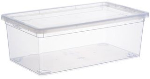 Ящик  5,5л 340*190*120мм Прозрачный пласт.(1/8)