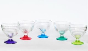 Креманка 300 мл "Бриз" Лак микс (6цв) стекло (12/720)