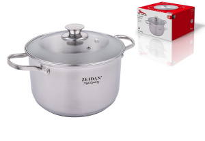 Кастрюля 2,1л,ст/кр с матов.полир., 5-ти степовое капсул.дно, п/у (нжс) (1/6)