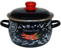 Кастрюля 5,5л Appetite Chilli сфер эмаль(1/4)