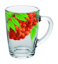 Кружка для чая 300мл "Живая природа. Рябинка"  (12)