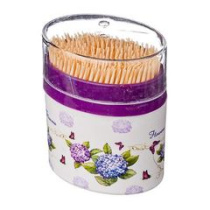 Зубочистки 300шт бамбук VETTA пластик.уп. (10/360)