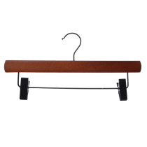 Вешалка деревянная д/юбок и брюк, с клипсами, 32см, ренуар, черн.металл VETTA (1/100)