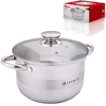 Кастрюля 2,1 л,ст/кр, 5-ти степов.капсул.дно, п/у (нжс)(1/6)