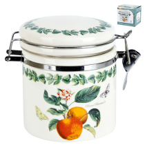 "Fruit Garden" Банка для сыпучих продуктов (клипс) 15х10х12см v=480мл (под.упаковка)керам.(1/24)