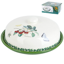 "Fruit Garden" Блюдо с крышкой 23,5х23,5х9,5см d=24см (под.упаковка)керам.(1/12)