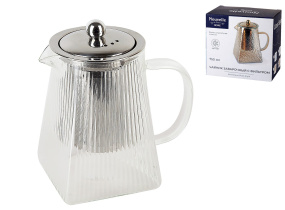 Чайник 750мл "Pyramid" заварочный с фильтром (боросиликатное стекло) индивидульная уп. (1/32)