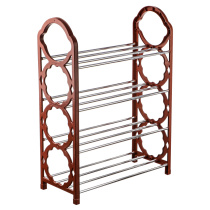 Этажерка для обуви "Принт" 56*19*43см 4полки (металл/пластик) (1/40)