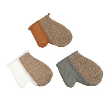 Мочалка варежка банная, сизаль, полиэстер, поролон, 21,5х18см, 3цв, МЭ24-02 ЮL (6/6)