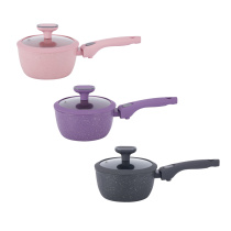 Ковш 1,3л, d16см, с крышкой, съем. ручка, АП мрамор, инд, 3цв тм SATOSHI Ботаника (1/6)