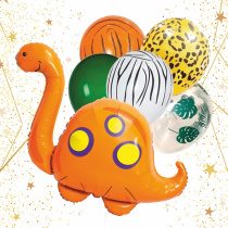 Набор шаров 6 шт "Динозавр - Весёлый праздник" (10/10)