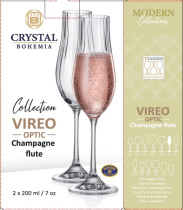 Набор бокалов 2пр 200мл "VIREO OPTIC" для шампанского (1/12)