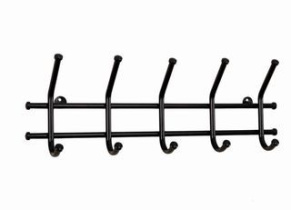 Вешалка настенная 5 крючков (черный) (1/5)