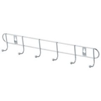 Вешалка 6 крючков 33*5,5*3,5см (хром) (1/12/24/96)