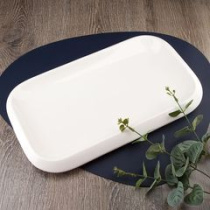 Блюдо сервировочное 40,5*25*3,5см "Маршмеллоу"  (фрф) (4/12)