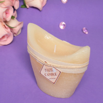 Свеча "Honey story" 13*13см цвет белый F-3007 (20/40)