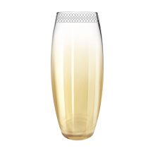 Ваза 28см с узором "Флирт" цвет "Янтарь" (12)