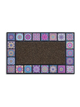 Коврик придверный 76x45см MOSAIC QUADRO фиолетовый (резина,полиэст.полипр.)(1/8)